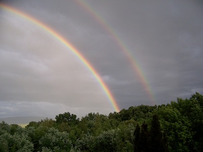 oooh, double rainbow!